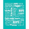 Chanasya Hope Faith Gift Throw Blanket with Reverse Faux Shearling - 2 of 4