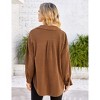 Coolmee Womens Fall Fashion Fleece Shacket Button Down Shirts Oversized Long Sleeve Casual Cardigan Jacket Clothes - 2 of 4