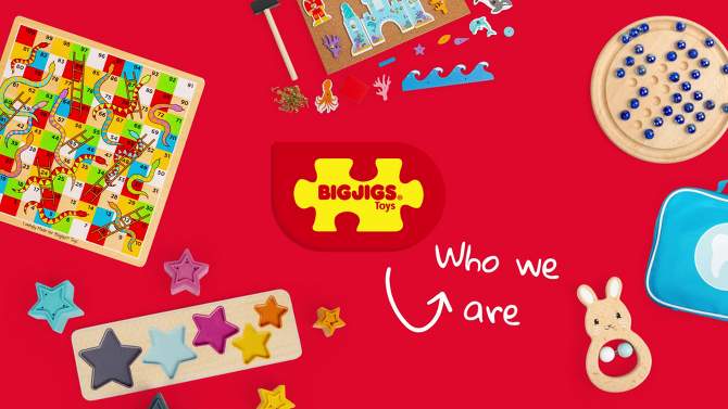 Bigjigs Toys My First Fractions Wooden Educational Toy, 2 of 6, play video
