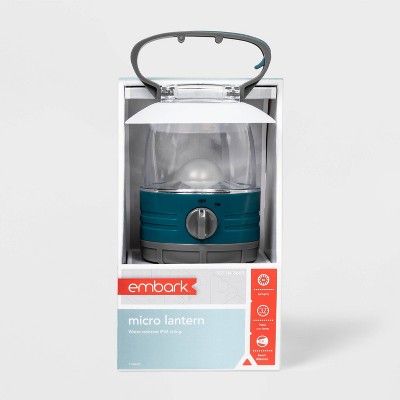 Lanterna Da Campeggio Portatile Embark, Media, 160 Lumen, 4 Ore Di Autonomia, A Batteria AA, Colore Teal/grigio