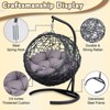 Racxily Cat Swing Bed with Stand & Cushion, Rattan Wicker Appearance, Indoor Hanging Swinging Cat Bed for Cats, Small Dogs, and Small Animals - 4 of 4