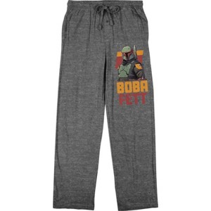 Boba Fett Classic Character Men's Graphite Heather Sleep Pants - 1 of 3