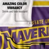 Minnesota State University Mankato Primary Logo Stripes Silky 50x60 Blanket, 1 Sided - 4 of 4