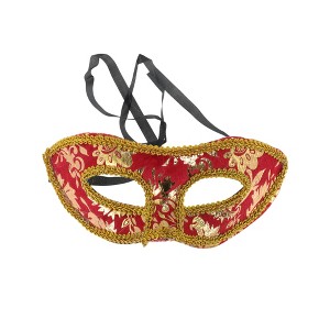Unique Bargains Jazz Cloth-Wrapped Flat Head Half Face Party Mask 1 Pc - 1 of 4