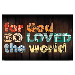 Trends International David Bowman - John 3:16 Framed Wall Poster Prints - 1 of 4