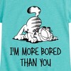 Girls' - Garfield - More Bored Than You Fitted Short Sleeve Graphic T-Shirt - 2 of 4
