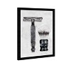13" x 19" Clean Shave Bath and Laundry Framed Wall Art Black/White - Hatcher and Ethan: Modern Decor, Vertical Digital Art - 2 of 4