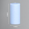 Large Pillar Candles 3x6 Inch ¨C Set of 3 Unscented Dripless Candles, Long Burning Rustic Finish for Weddings, Home Decor - 3 of 4
