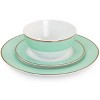 Gibson Gold Rimmed 12 Piece Fine Ceramic Dinnerware Set - 3 of 4