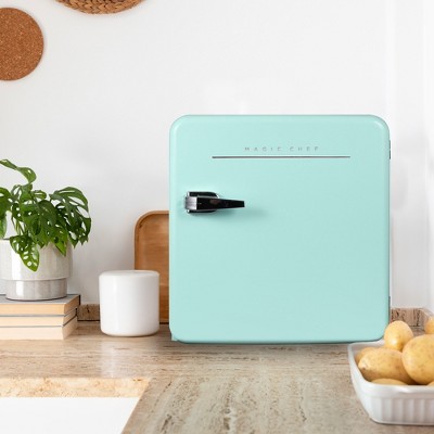 Magic Chef 1.6 Cu. Ft. Mint Green Retro Mini Fridge