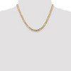 Black Bow Jewelry Men's 5.25mm 10k Yellow Gold Solid Concave Figaro Chain Necklace - 2 of 4