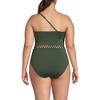 Lands' End Women's Macrame One Shoulder High Leg One Piece Swimsuit - 2 of 4