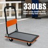 NAYSAYE Foldable Platform Dolly Heavy Duty Flatbed Cart with Swivel Wheels and Anti Slip Plate for Loading and Storage, Orange, 28.74"*18.5"*32.68" - 4 of 4
