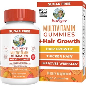 Multivitamin + Hair Growth Gummies, Peach Mango, 60 ct - 1 of 4