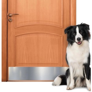 Panther Armor Push Plate, Metal Door Protector for Dog Scratching, Scratch Guards for Doors - 1 of 4