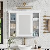 Bathroom Storage Cabinet,Medicine Cabinet With Mirror Door And Open Shelves,Bathroom Cabinet,Wall Mounted Bathroom Cabinet-Cuddlewood - 2 of 4