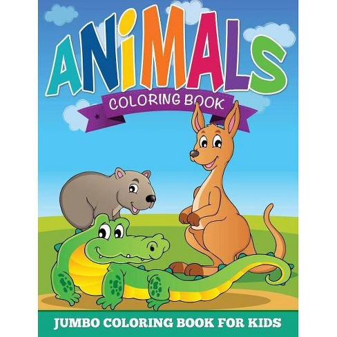 Jumbo animal hot sale coloring pad