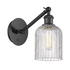 Bridal Veil - 1 Light Arm Adjusts Up and Down Wall Sconce In Art Deco Style-9 Inches Tall and 5 Inches Wide - 1 of 1
