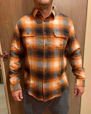 Men's Big & Tall Heavyweight Long Sleeve Flannel Button-Down Shirt -  Goodfellow & Co™ Light Green 4XL - Yahoo Shopping