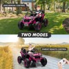 24V 2-Seater Kids Ride-On UTV Truck with Remote Control, 4WD Electric Truck Toy Car with Music, LED Lights,Battery Powered Toy for Boys & Girls - 3 of 4