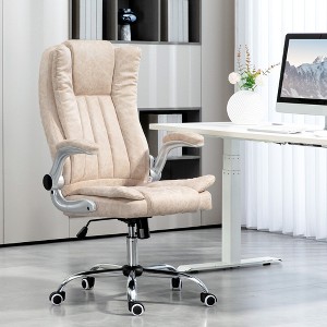 Lyngins High Back Swivel Executive Office Chairs with Padded Flip-up Armrests,Adjustable Height and Tilt Function - 1 of 4