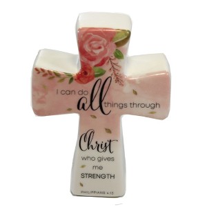 Home Decor 4.5 Inch Blessing Cross Prayer God Keepsake Figurines - 1 of 3