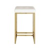 Meridian Furniture,Nicola White Vegan Leather Stool, Set of 2 - 2 of 4