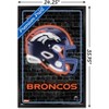 Trends International NFL Denver Broncos - Neon Helmet 23 Framed Wall Poster Prints - 3 of 4