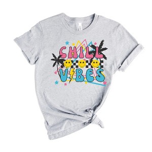 Simply Sage Market Women's Checkered Chill Vibes Short Sleeve Graphic Tee - 1 of 2