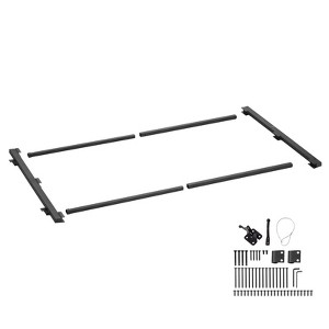 VEVOR Gate Building Kit, Fits 40 to 72 in Wide Openings, Up from 4 to 5 ft High Fence, Adjustable Gate Building Kit, Black - 1 of 4