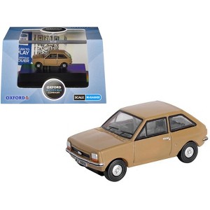 Ford Fiesta Mk1 RHD (Right Hand Drive) Nevada Beige 1/148 (N) Scale Diecast Model Car by Oxford Diecast - 1 of 4