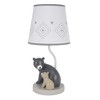 Lambs & Ivy Woodland Forest Gray Bears Nursery Lamp with Shade & Bulb - 2 of 4