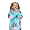 Solaris Fleece Blanket Hoodie Sweatshirt for 7-16yr Kid Teen Youth, Cozy Warm Plush Fleece Wearable Blanket Pullover with Larger Pocket - 2 of 4