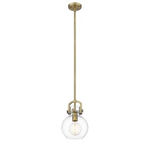 Newton Sphere - 1 Light Stem Hung Pendant In Industrial Style-11.25 Inches Tall and 8 Inches Wide - 1 of 1