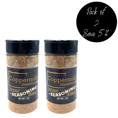 Copperstone Foods 7 oz Coppermill Steakhouse "Just Right" Seasoning - Pack of 2