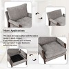 Kumasinova Modern Velvet Accent Chair – High-Density Sponge, Solid Rubber Wood Frame, 330 lbs Capacity, Sofa Chair Armchair for Living Room Bedroom - 3 of 4
