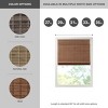 Vynxaria 27"Wx64"L Bamboo Light Filtering Roman Shade,Teak(Only 1 PC) - 4 of 4