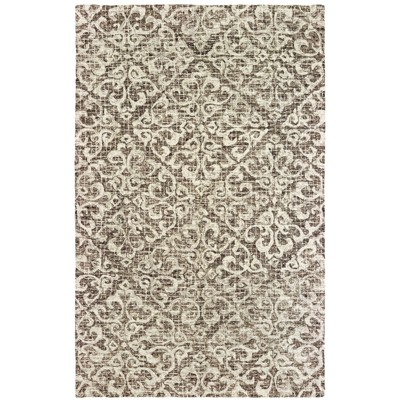 Oriental Weavers Tallavera 55607 Brown/ Ivory Indoor Area Rug - 3'6" x 5'6"
