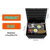 FURNIinspire Deck Boxes 2pcs 30 Gallon Deck Box, Outdoor Storage Boxes, Wicker Storage Deck Box For Patio Furniture, Garden Tools, Black, 21“*22”*17“ - 3 of 4