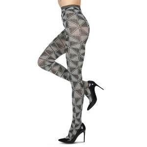 Memoi Stylish Tribox Multicolor Fashion Opaque Tights - 1 of 4