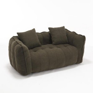 SYFERLORY Soft beanbag chair with high resilience foam core for two people. - 1 of 1