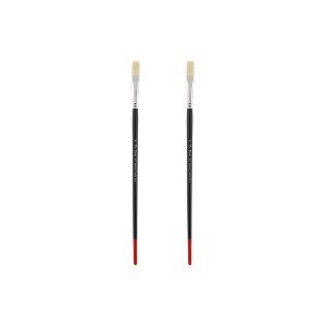 Creative Mark Powercryl Ultimate Acrylic Paint Brushes - Flat Assorted Sets of 2, Artist Paint Brushes, 3 Diameters of Synthetic Hair Filament, Fine - 1 of 4