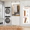 Aheaplus 24'' Freestanding Closet Organizer System with Hanging Rods and Drawers - 4 of 4