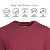 Lands' End Men's Super-T Short Sleeve T-Shirt with Pocket - 3 of 4