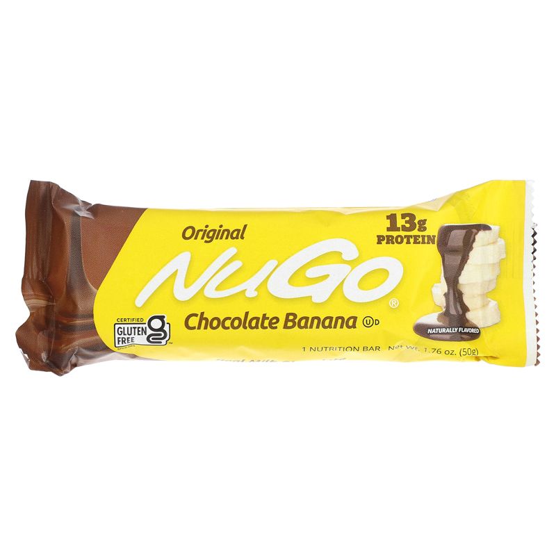 NuGo Nutrition Chocolate Banana Bars, 15 Bars, 1.76 oz (50 g) Each, 3 of 4
