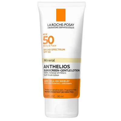 La Roche Posay Anthelios Body and Face Soft Finish Mineral Sunscreen Lotion - SPF 50 - 3.04 fl oz