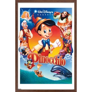 Trends International Disney Pinocchio (1940) - Group One Sheet Framed Wall Poster Prints - 1 of 4