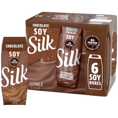 Silk Shelf-stable Chocolate Soy Milk - 6ct/8 Fl Oz Boxes : Target