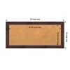 Amanti Art Wildwood Brown Narrow Framed Corkboard, Natural Cork - 4 of 4