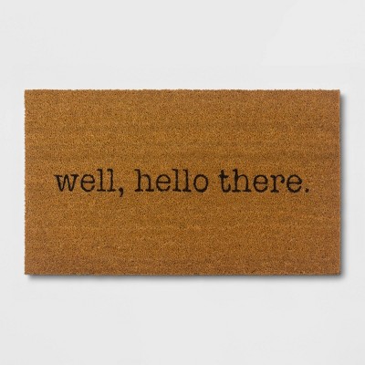Well, Hello There Doormat - Black/Beige - Room Essentials™